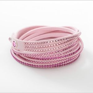 Pink Wrap-Star bracelet.